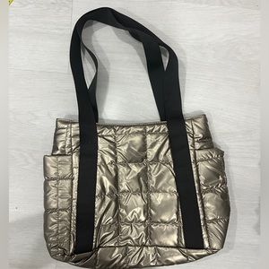 Bronze nylon-ish material.